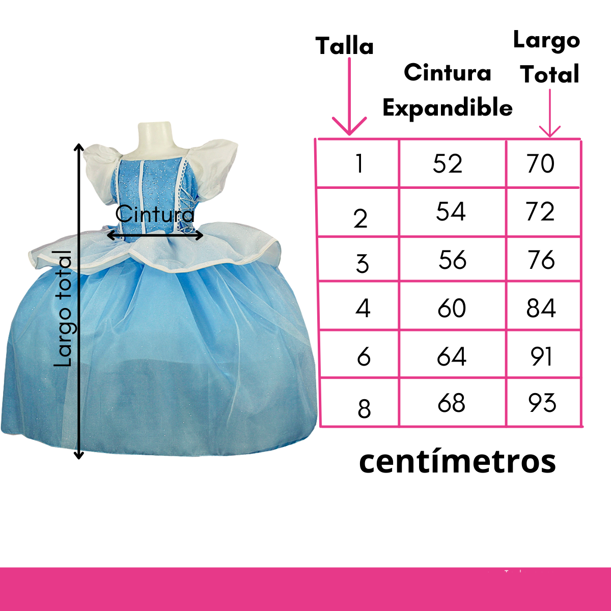 Foto 7 pulgar | Disfraz Princesa Cenicienta + Faldilla + Guantes