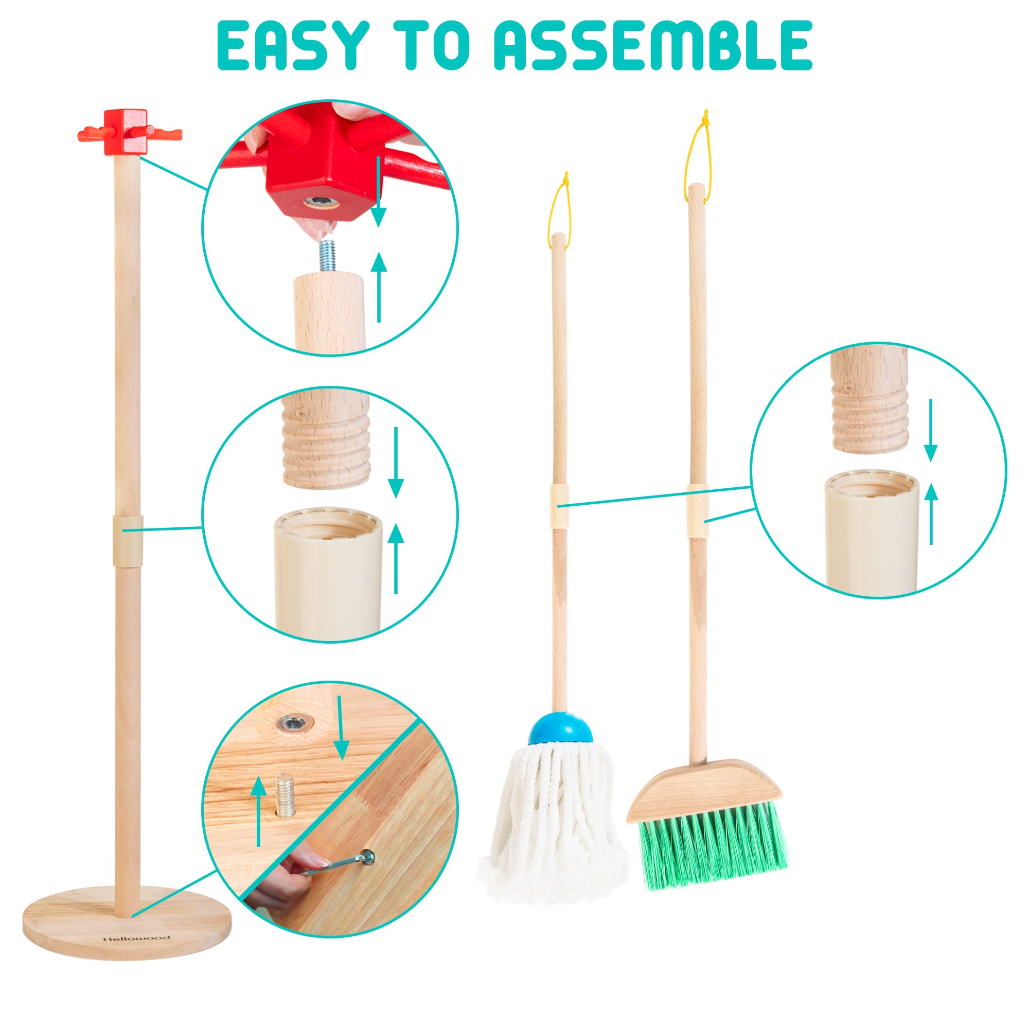 Foto 5 pulgar | Set de Limpieza Hellowood Kids Housekeeping 8 Piezas- Venta Internacional