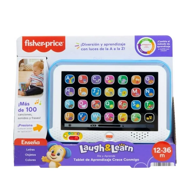 Foto 1 | Tablet De Aprendizaje Mattel F-p Ríe Y Aprende Crece Conmigo Azul