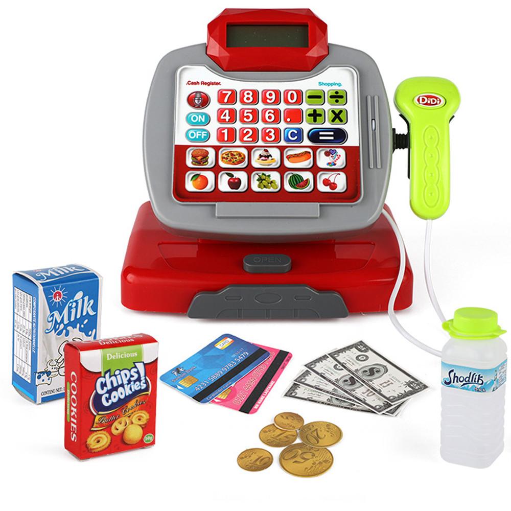Foto 3 pulgar | Caja Registradora  Roja Juguete Infantil Supermercado con Accesorios