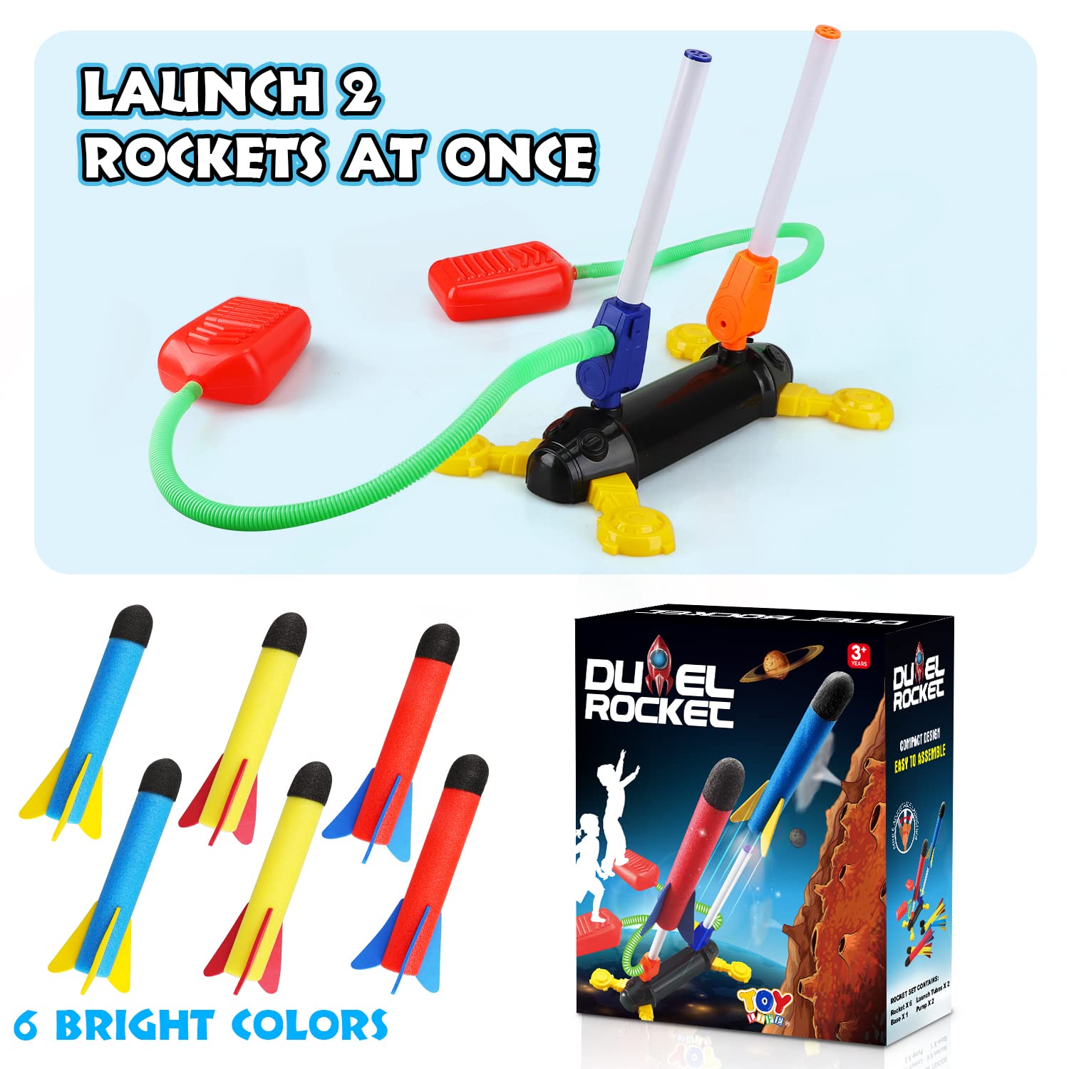 Foto 6 pulgar | Rocket Launcher Toy Life Toy Rocket Con 6 Cohetes De Espuma Para Niños De 4 A 8 Años - Venta Internacional.