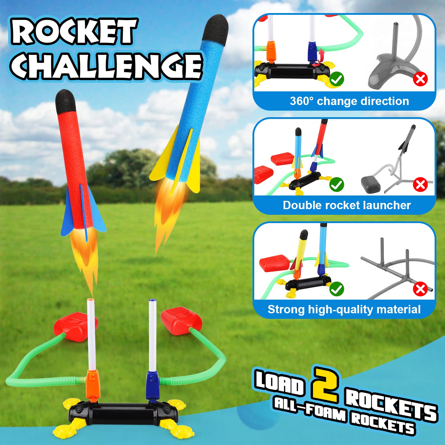 Foto 8 pulgar | Rocket Launcher Toy Life Toy Rocket Con 6 Cohetes De Espuma Para Niños De 4 A 8 Años - Venta Internacional.