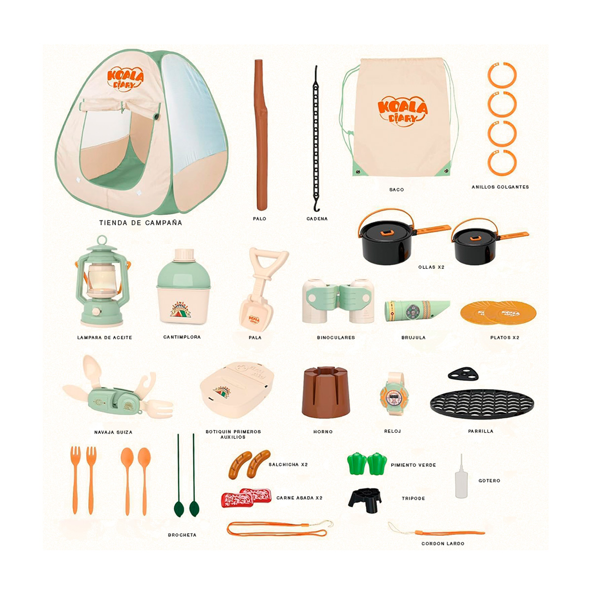 Foto 3 pulgar | Kit de Camping y Exploración Juguete Educativo para Estimular la Imaginación y Creatividad para Niños