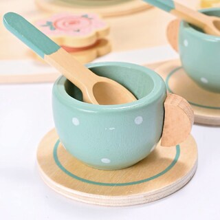 Foto 5 | Juego de Té de Madera con Revestimiento No Tóxico para Niños