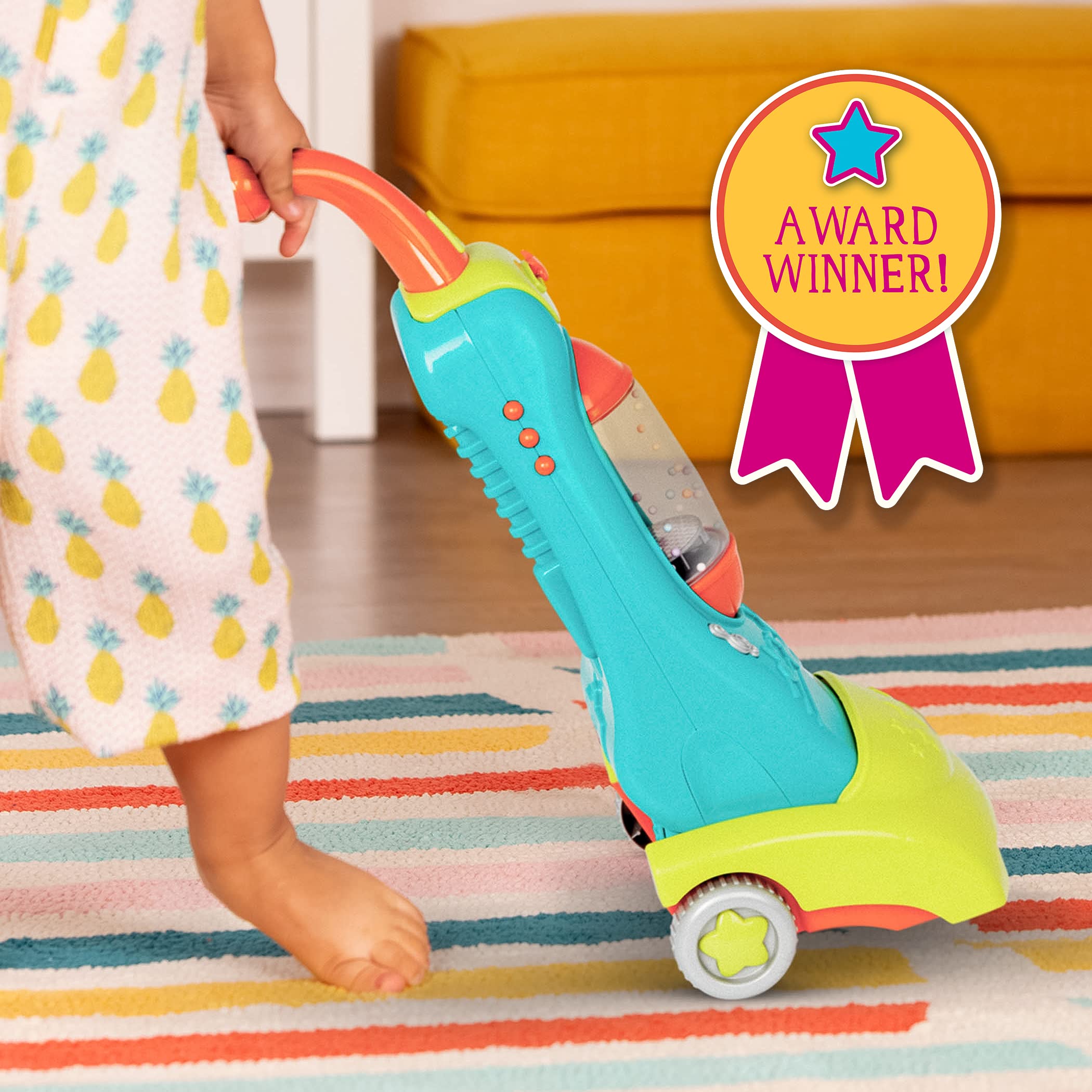 Foto 3 pulgar | Aspirador de Juguete Battat Clean N' Sing con Luces y Sonidos - Venta Internacional