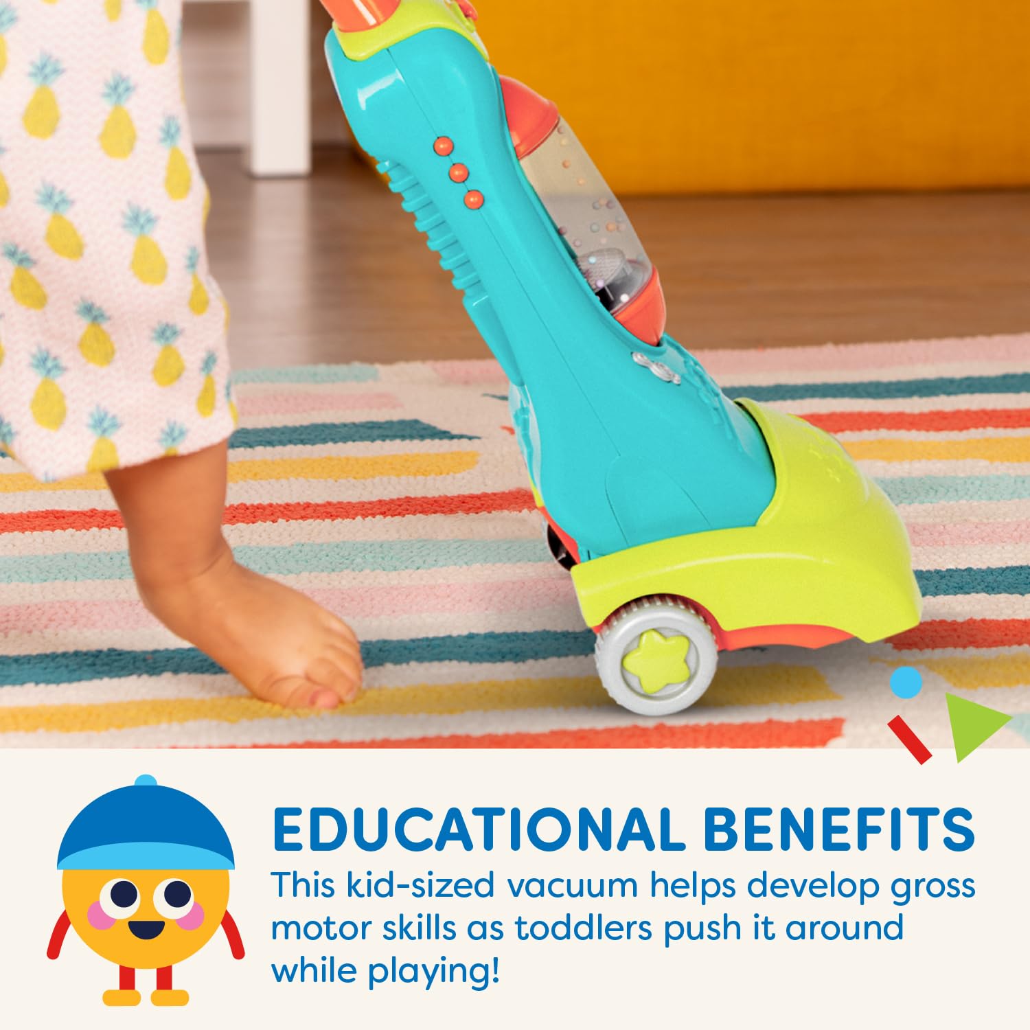 Foto 5 pulgar | Aspirador de Juguete Battat Clean N' Sing con Luces y Sonidos - Venta Internacional