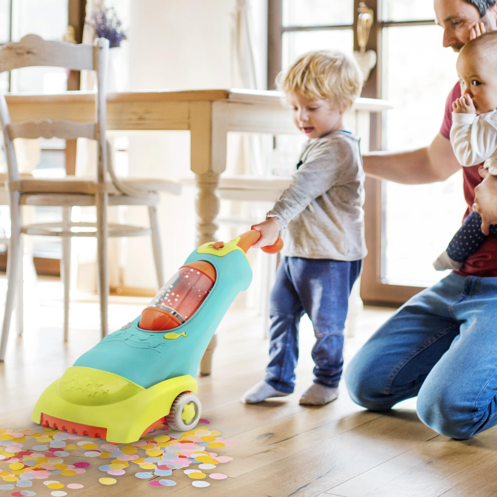 Foto 7 | Aspirador de Juguete Battat Clean N' Sing con Luces y Sonidos - Venta Internacional