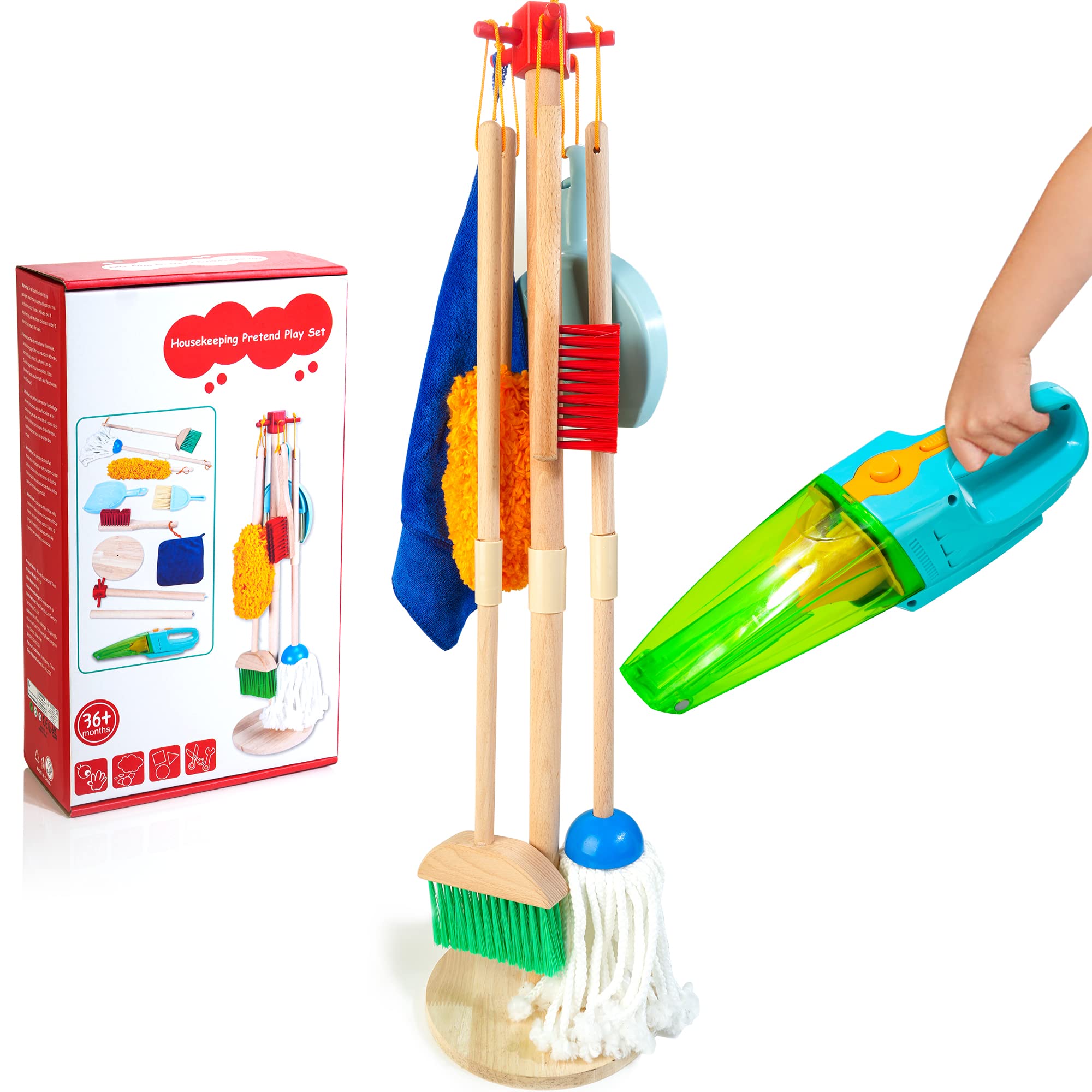 Foto 2 pulgar | Set de Limpieza Hellowood Kids con Aspiradora Eléctrica para Niños- Venta Internacional