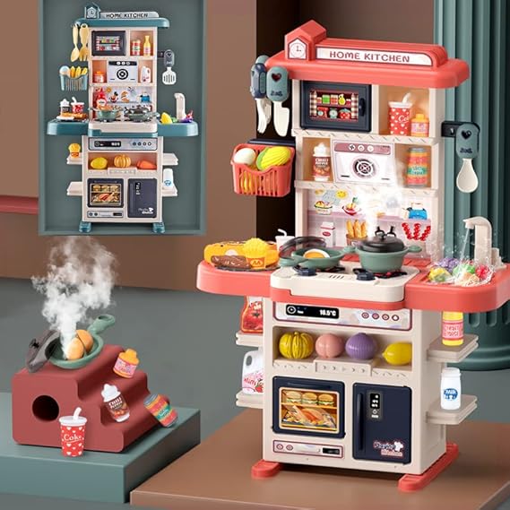 Foto 4 | Cocina de Juguete para Niños 43 Piezas  Luz Y Sonido
