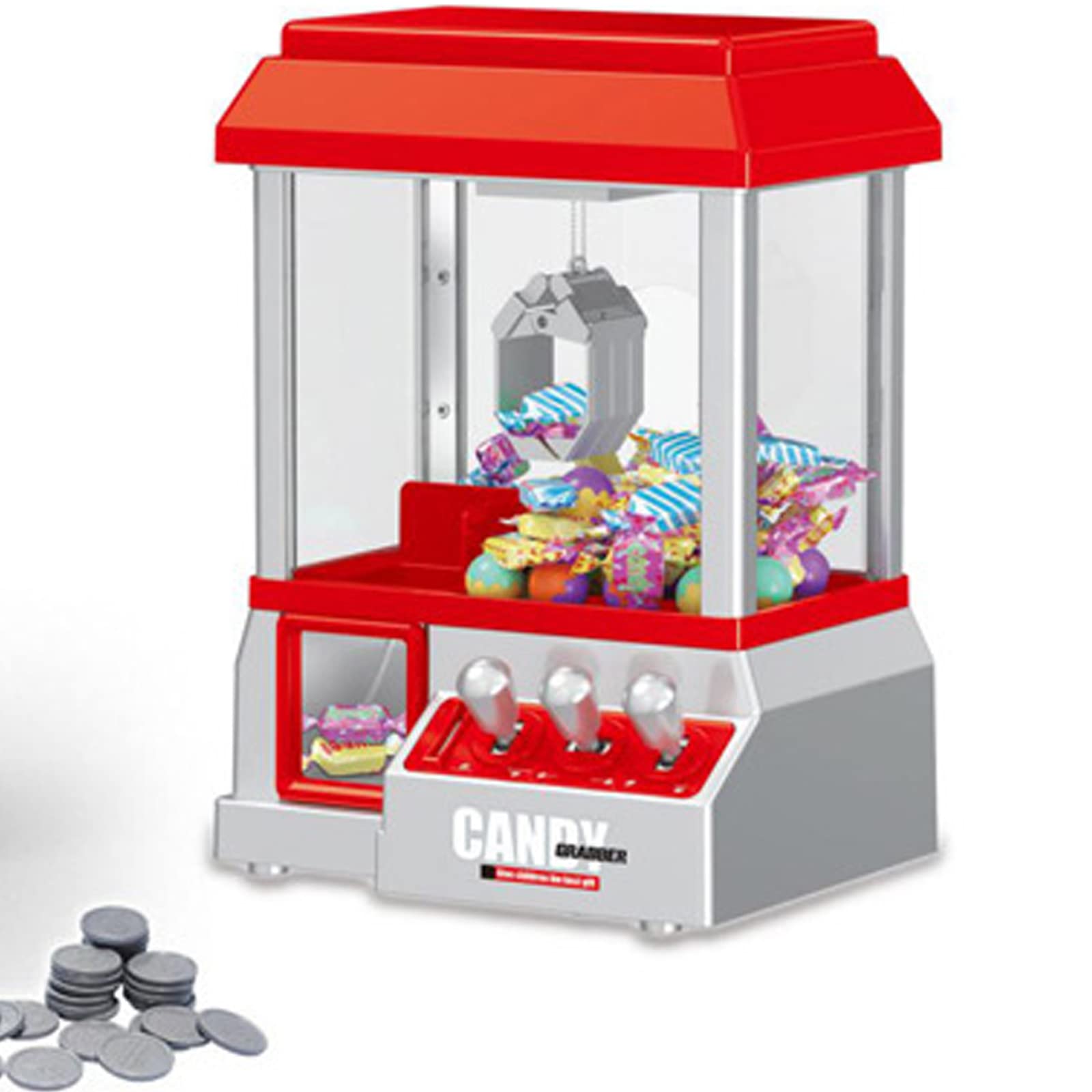 Foto 3 pulgar | Juego Arcade Claw Machine Bundaloos Candy Grabber Con Música - Venta Internacional.