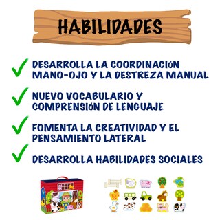 Foto 3 | Granja de Juguete Didáctico Mágicamente de Madera