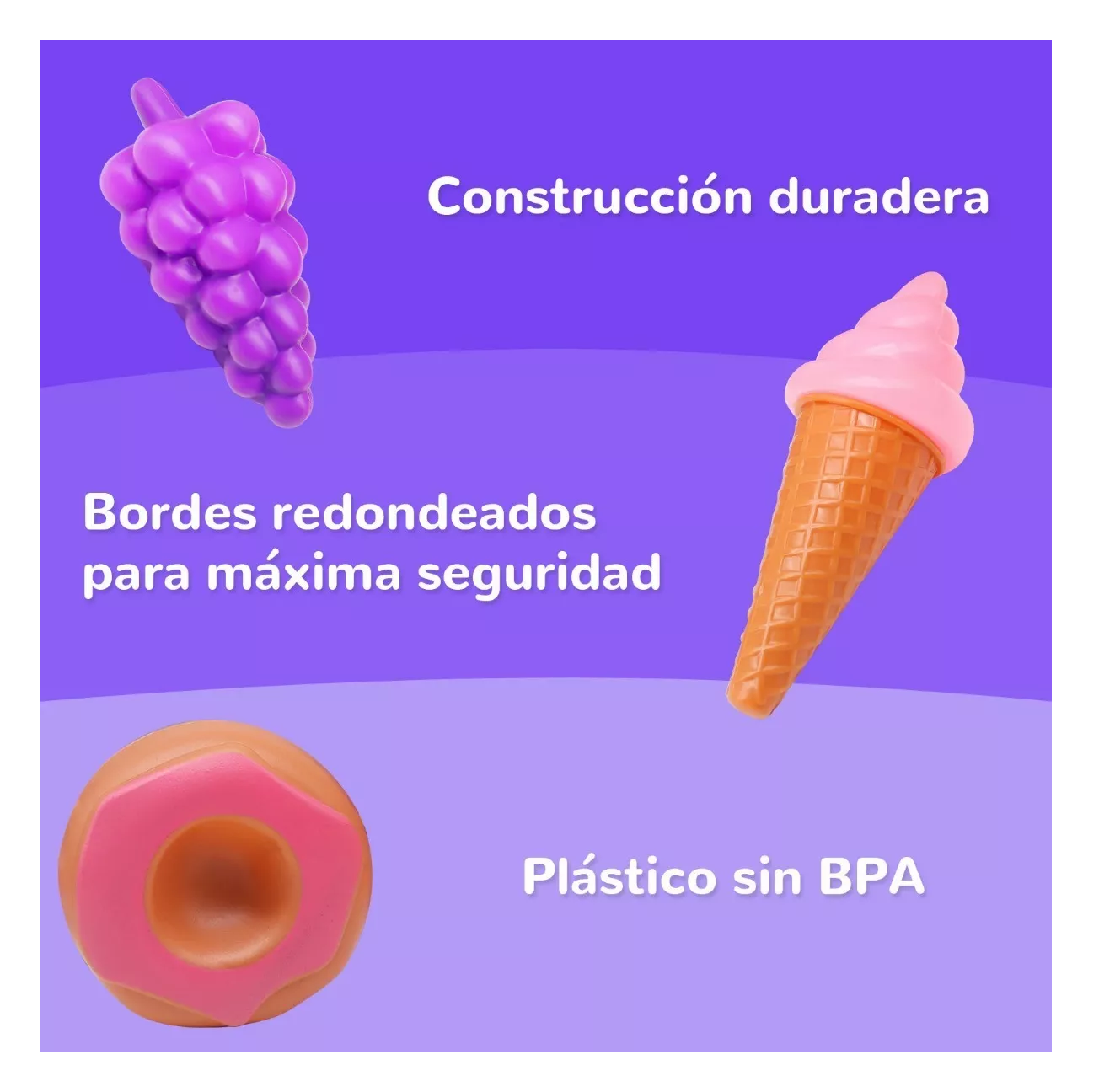 Foto 4 pulgar | Kit De Juguetes De Cocina De Niños Para Cortar Frutas 120 Pzs