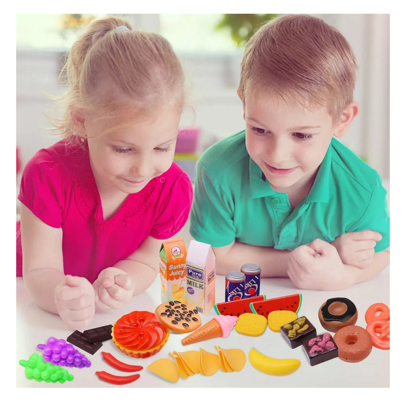 Foto 6 pulgar | Kit De Juguetes De Cocina De Niños Para Cortar Frutas 120 Pzs