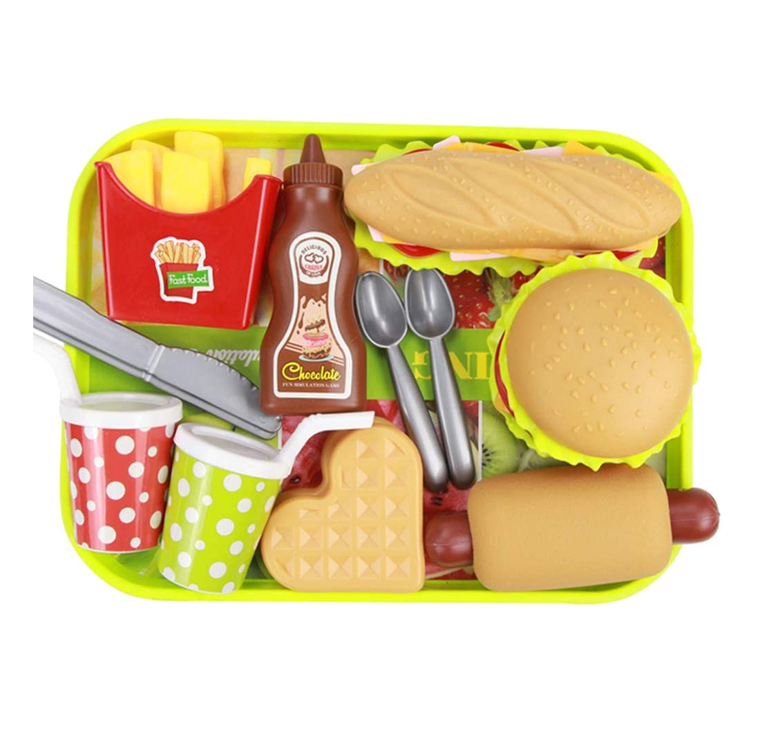 Foto 6 pulgar | Set de Juguete Comida Hamburguesas Belug Multicolor para Niños