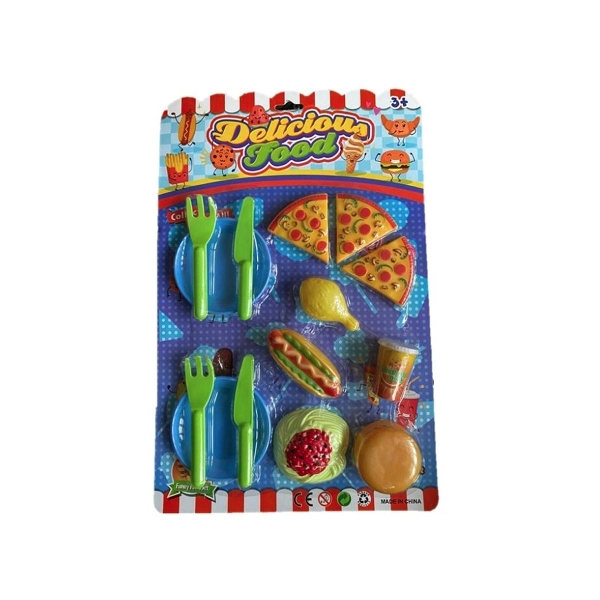 Set de Comida de Juguete para Niños Delicious Food Pizza