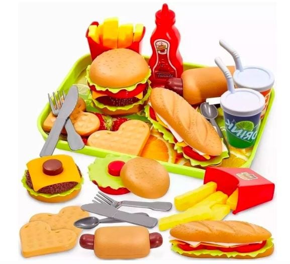 Set De Juguetes Comida Hamburguesa $644