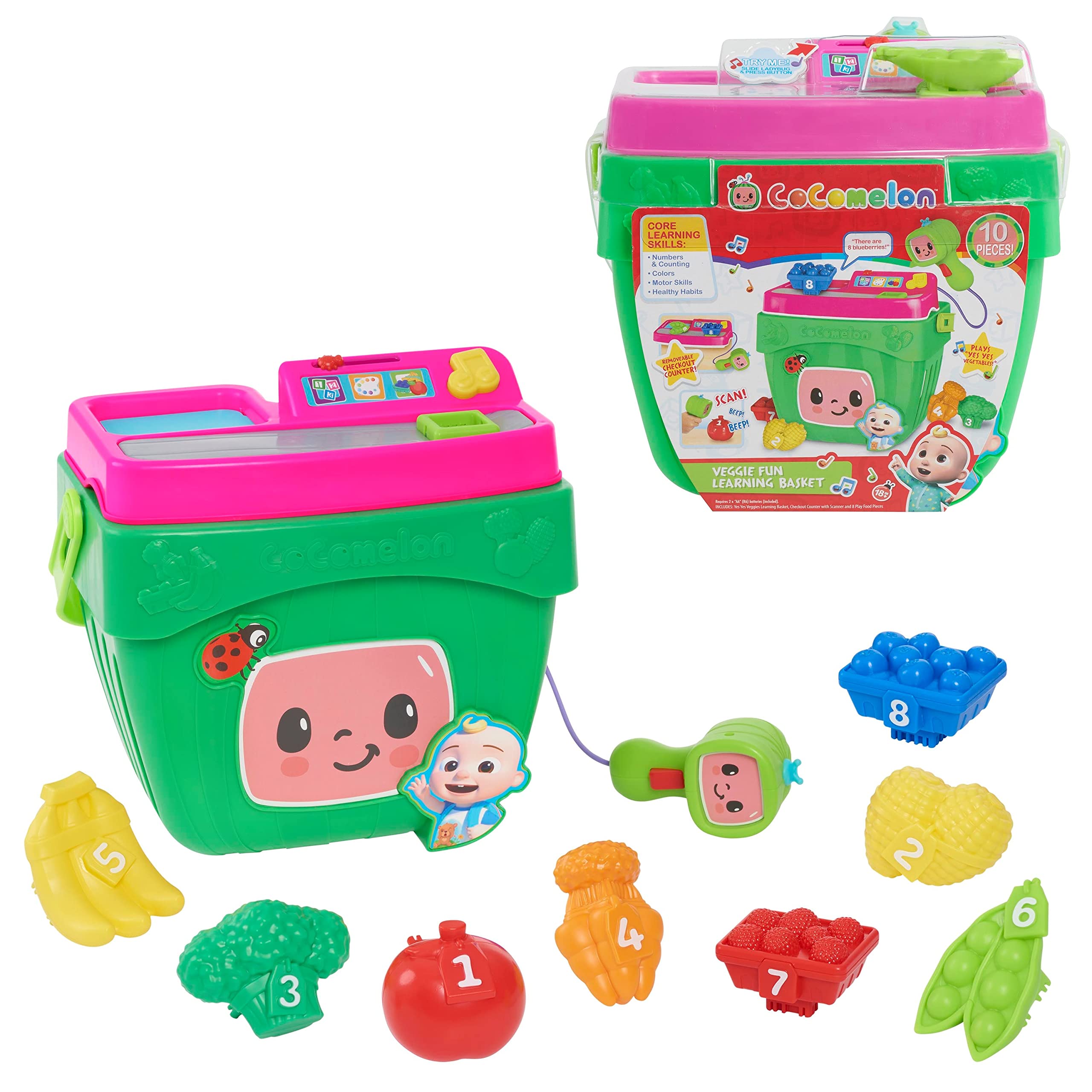 Venta Internacional - Cesta Didáctica Cocomelon Veggie Fun 8 piezas