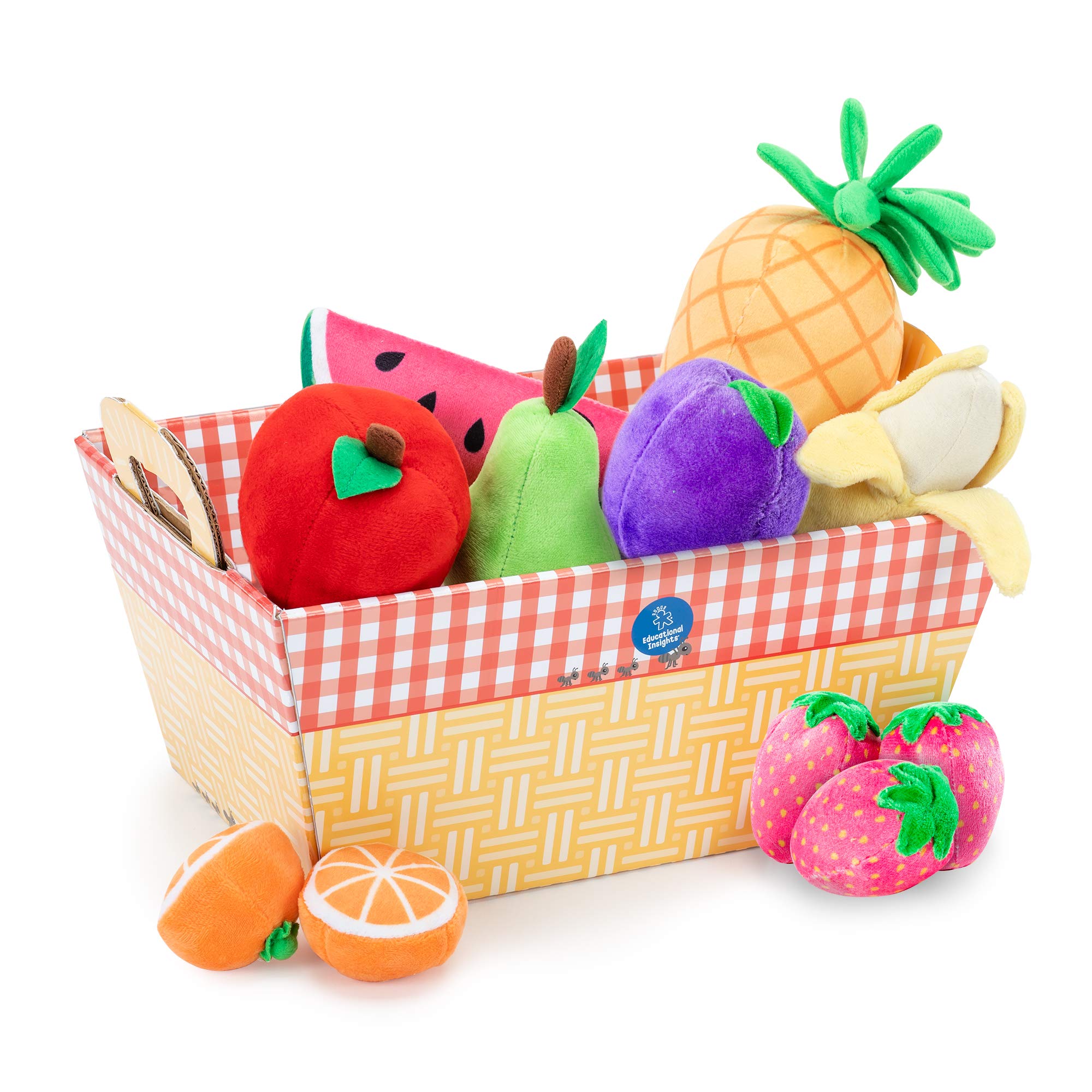 Venta Internacional - Juego de Vanasta + 12 frutas de Felpa para Niños $777