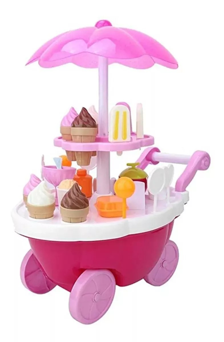 Carrito De Helados Montable Minnie Mouse Con Luz Y Música Toymark