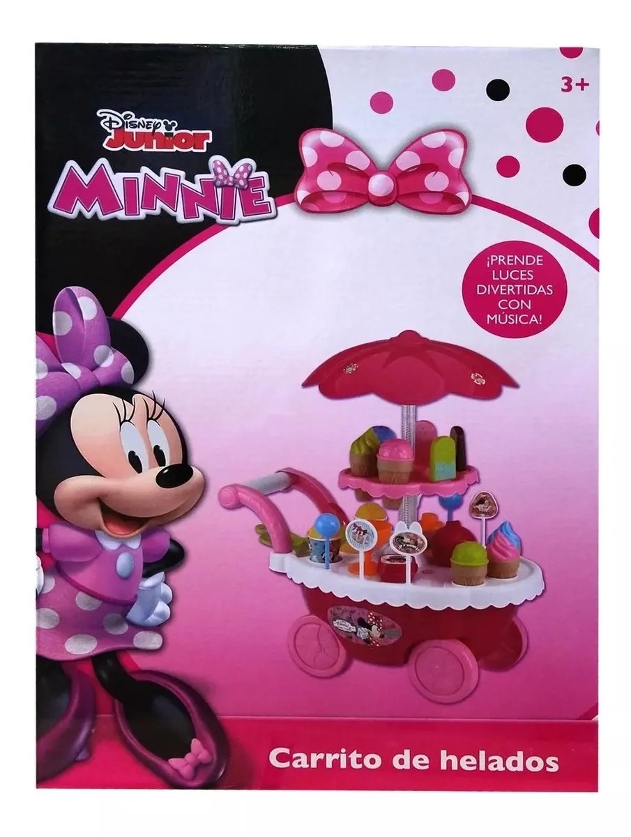 Foto 3 pulgar | Carrito De Helados Montable Minnie Mouse Con Luz Y Música Toymark