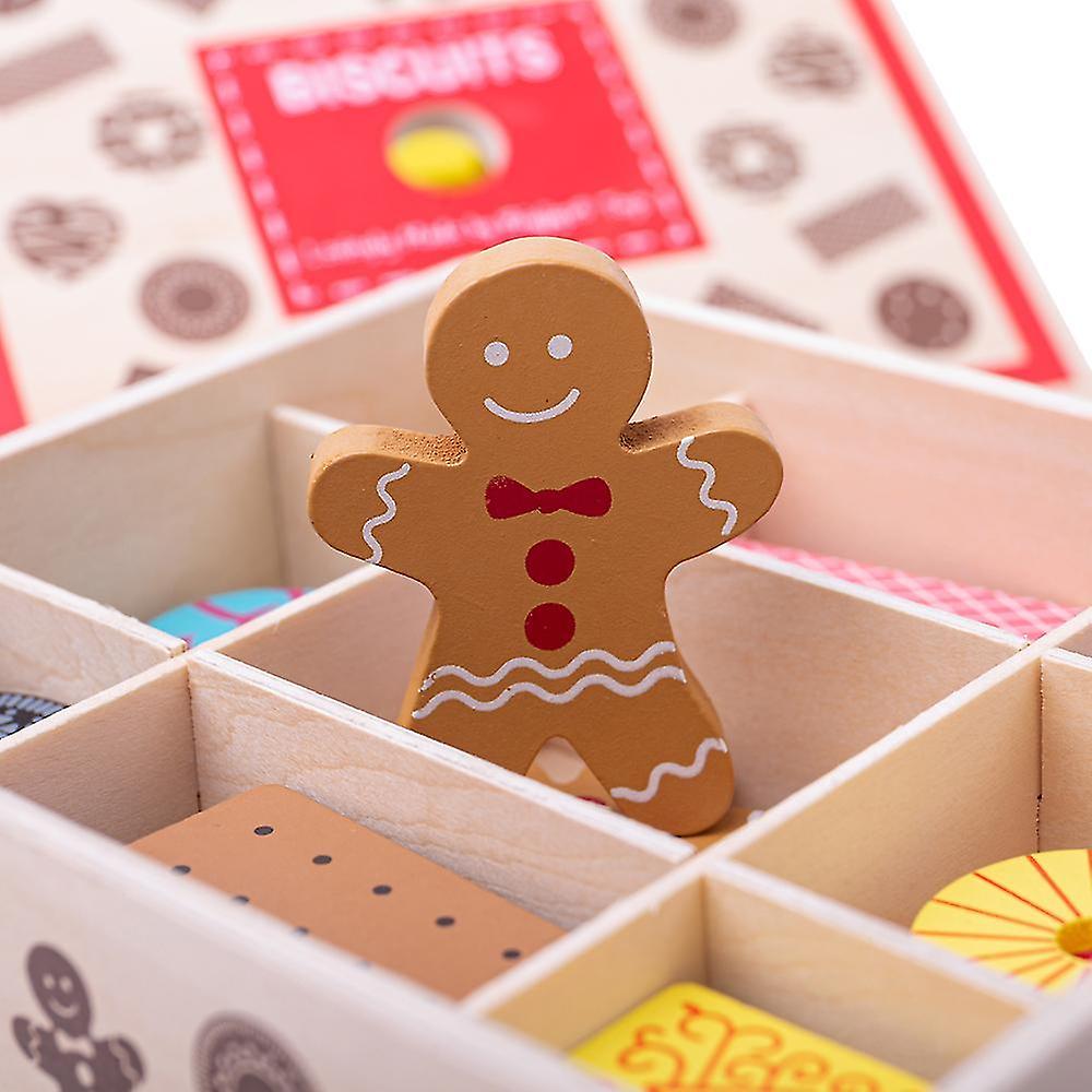 Foto 5 | Venta Internacional - Juguete Caja de Galletas de Madera 16 Unidades