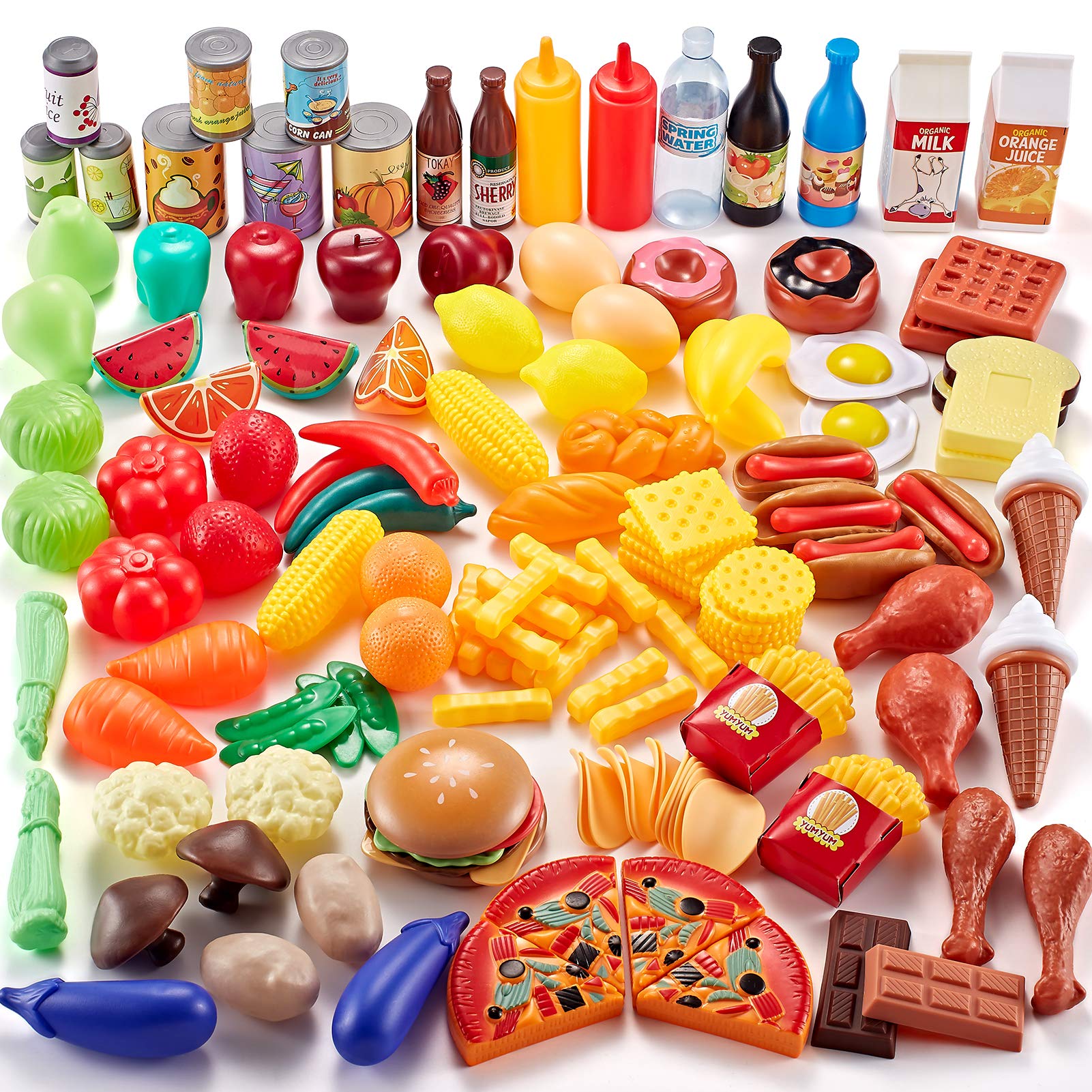 Venta Internacional - Play Food Shimfun 143 Piezas Para Cocina Infantil Con Botella De Agua