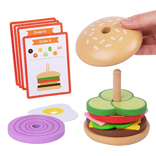 Juguete Apilable Tookyland Montessori Hamburguesa para Niños Mayores de 3 Años - Venta Internacional