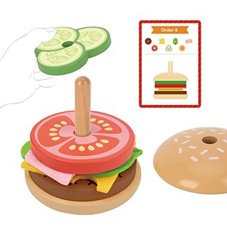 Foto 2 | Juguete Apilable Tookyland Montessori Hamburguesa para Niños Mayores de 3 Años - Venta Internacional