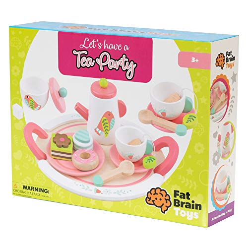 Foto 2 pulgar | Set de Té de Madera Tea Party Fat Brain Toys para Niños -Venta Internacional