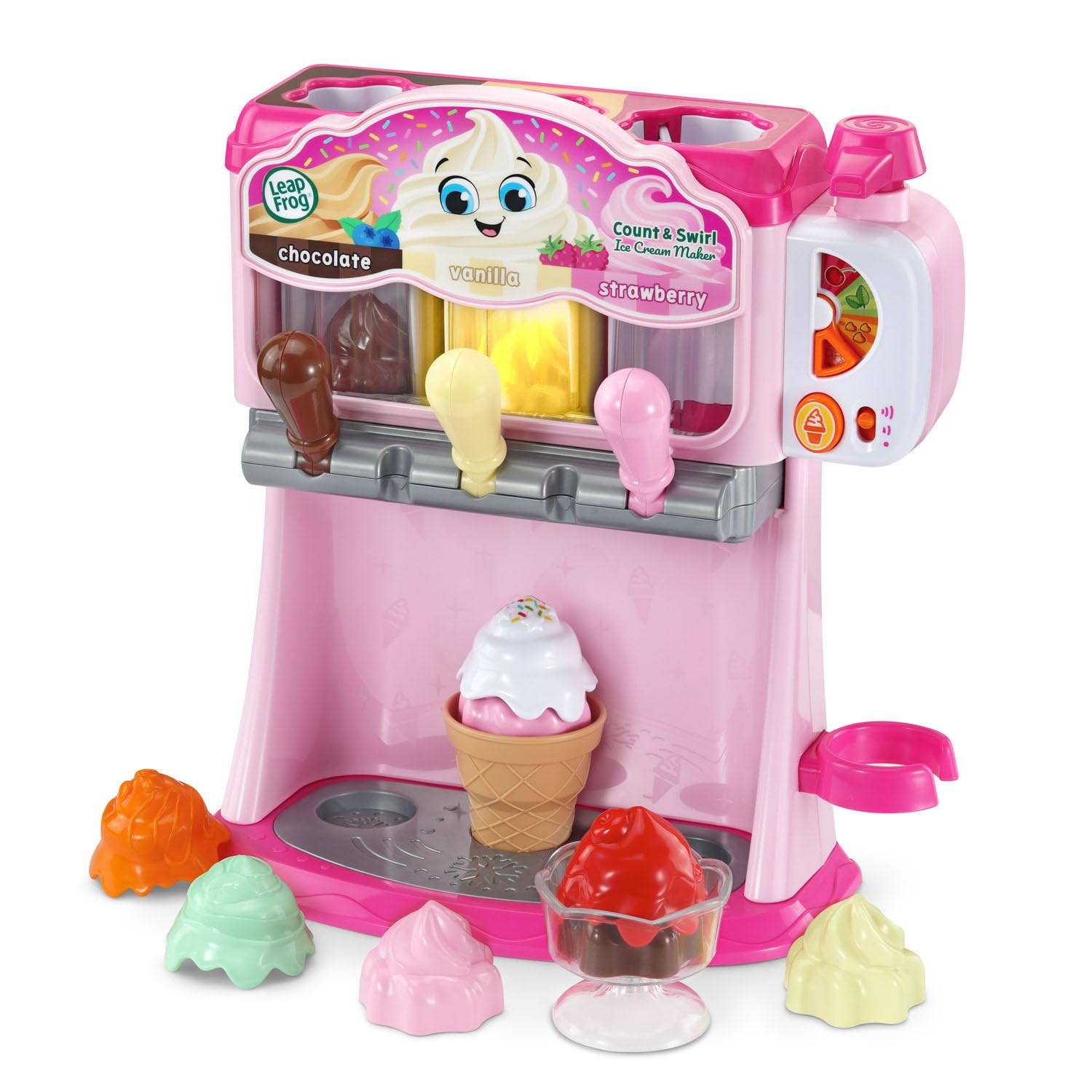 Foto 2 pulgar | Set De Juego Para Hacer Helados Leapfrog Count And Swirl Pink 2+ - Venta Internacional.