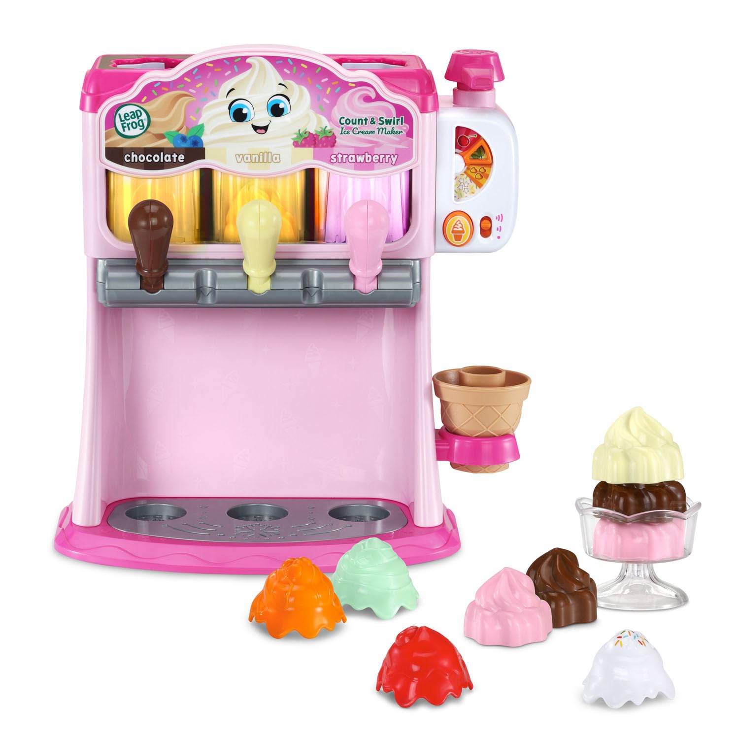 Foto 3 pulgar | Set De Juego Para Hacer Helados Leapfrog Count And Swirl Pink 2+ - Venta Internacional.