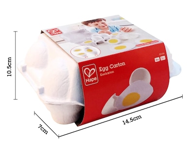 Foto 3 | Cartón De Huevos Con Forma De Juguete De Cocina Con 3 Huevos Duros Y 3 Huevos Fritos - Venta Internacional.