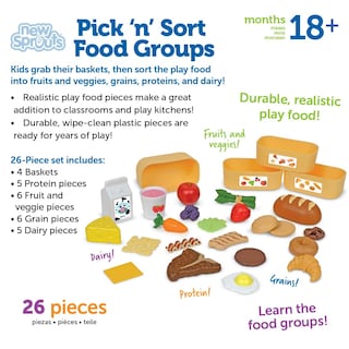 Foto 6 | Juego De Juguetes Para Comida, Recursos De Aprendizaje, Nuevos Brotes, Picar Y Clasificar - Venta Internacional.