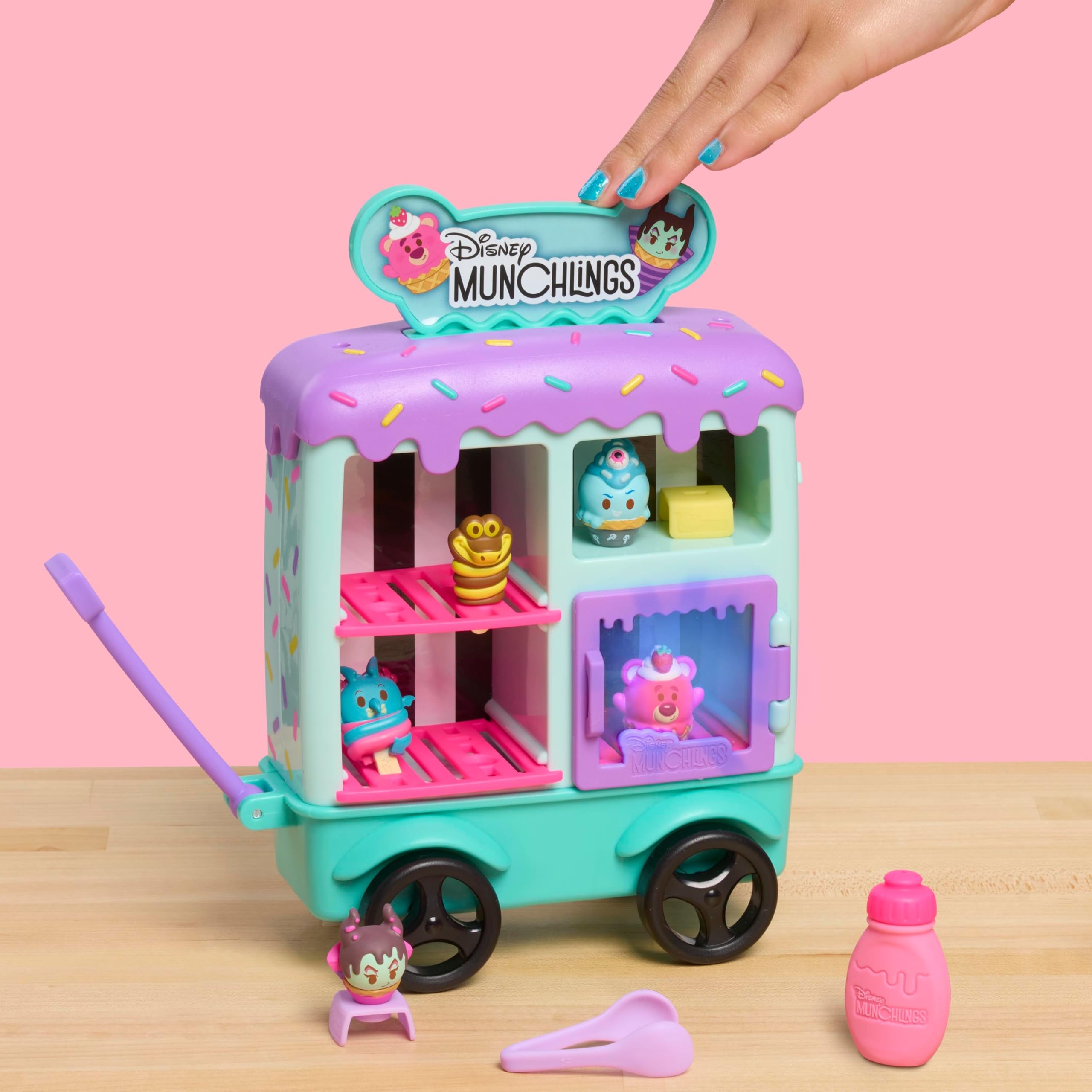 Foto 3 pulgar | Carrito De Helados Toy Just Play Disney Munchlings Con 13 Piezas - Venta Internacional.