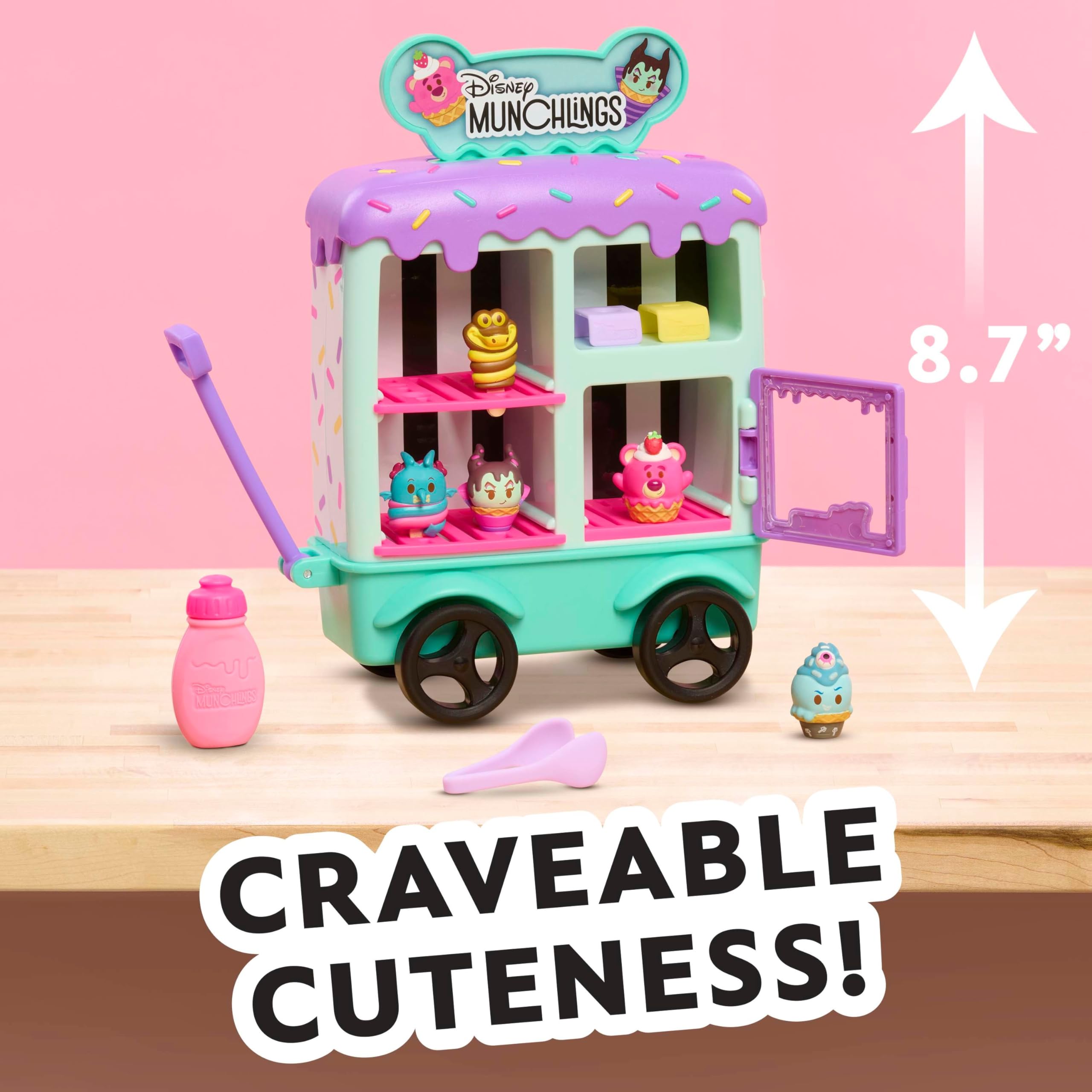 Foto 4 pulgar | Carrito De Helados Toy Just Play Disney Munchlings Con 13 Piezas - Venta Internacional.