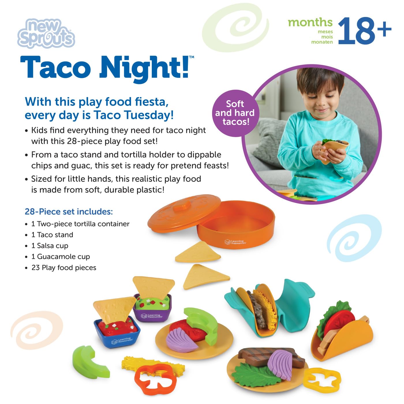 Foto 6 pulgar | Play Food Learning Resources New Sprouts Taco Night, 28 Piezas - Venta Internacional.