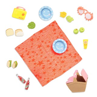 Foto 1 | Set De Pícnic Gg Para Niñas Con Purpurina, De 14 Pulgadas, De Doll Accessories - Venta Internacional.