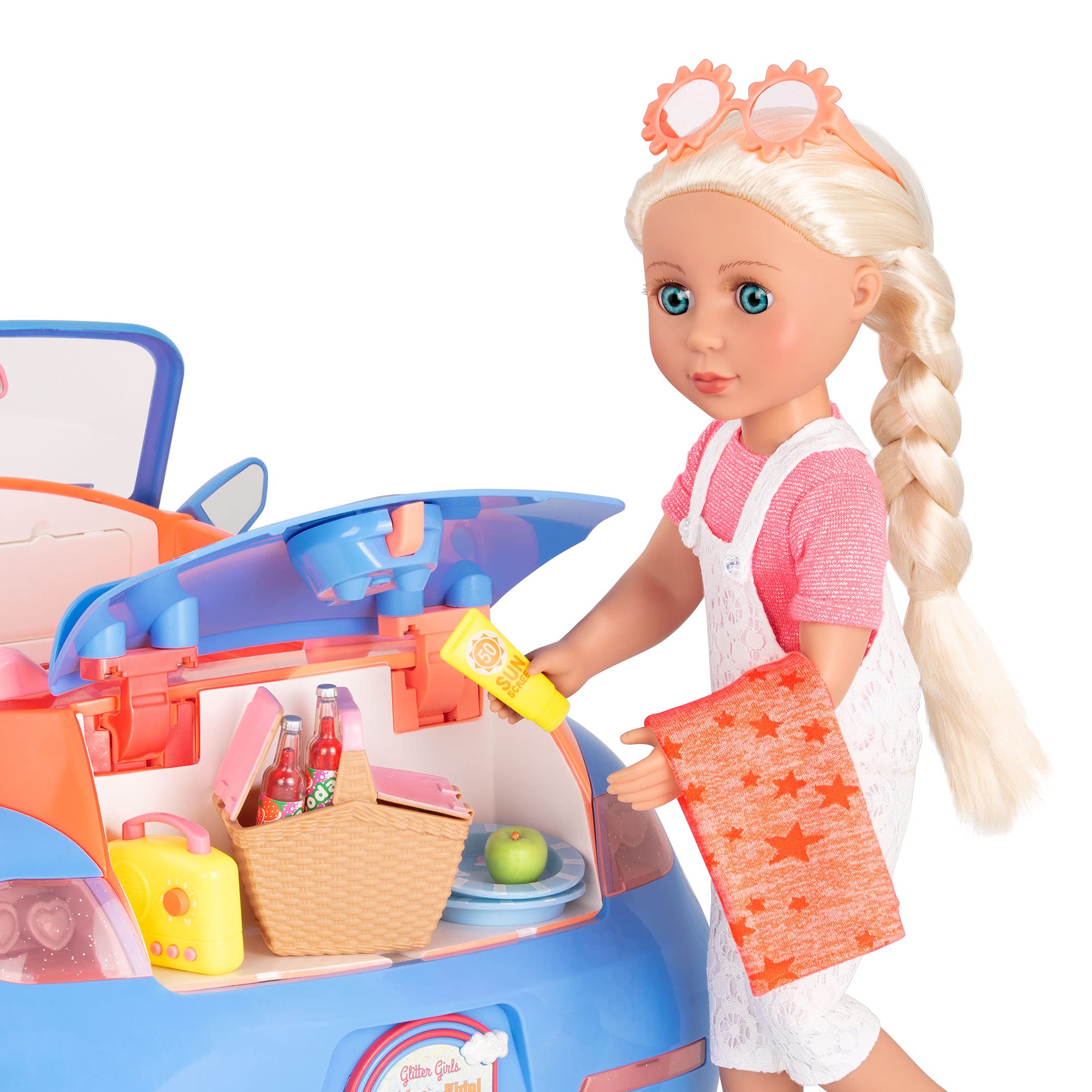 Foto 3 | Set De Pícnic Gg Para Niñas Con Purpurina, De 14 Pulgadas, De Doll Accessories - Venta Internacional.