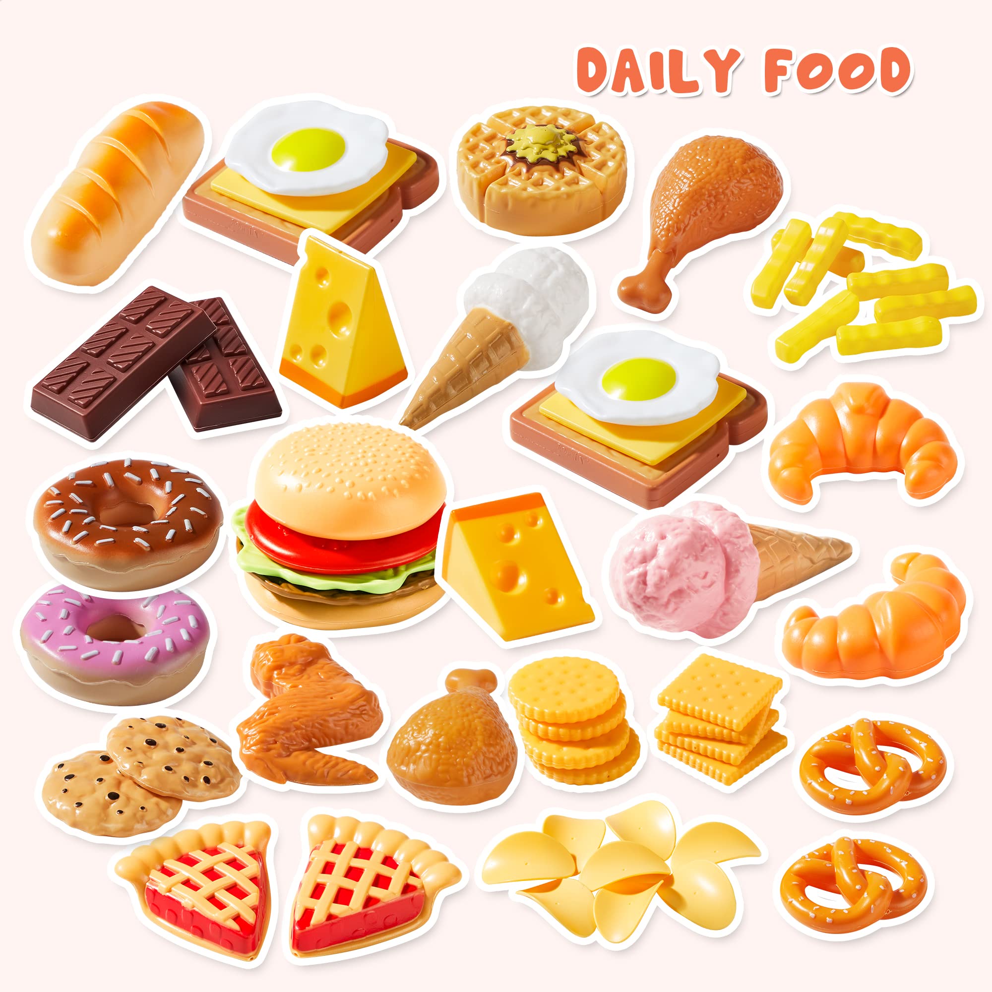 Foto 2 | Juego De Comida Joyin, 135 Piezas, Para Niños, Juegos De Simulación - Venta Internacional.
