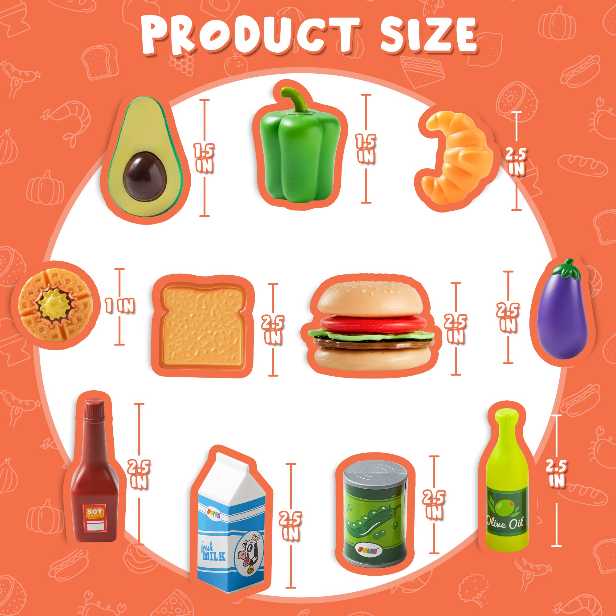Foto 5 | Juego De Comida Joyin, 135 Piezas, Para Niños, Juegos De Simulación - Venta Internacional.