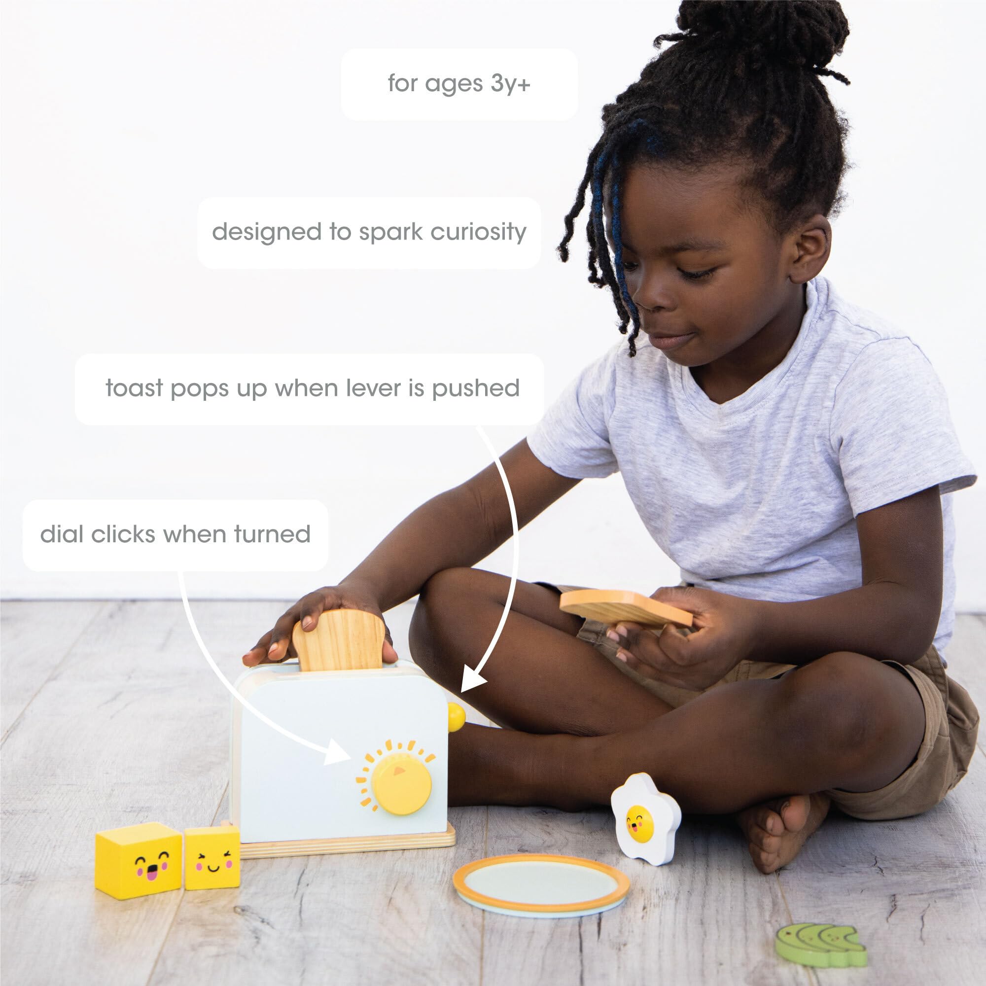 Foto 3 | Juego de Horno Tostador de Juguete Pearhead Brunch Time Montessori para +3 Años - Venta Internacional