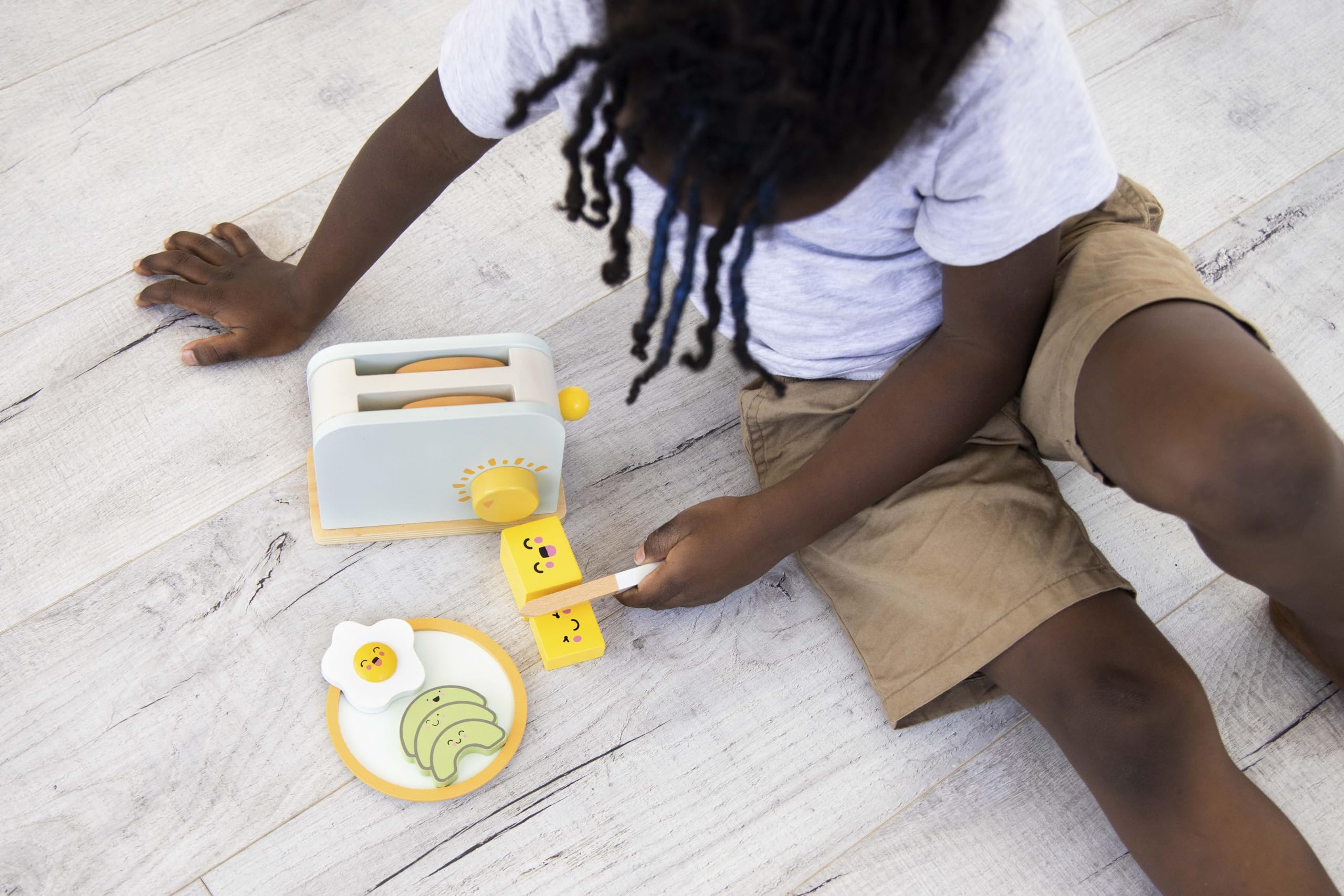 Foto 6 pulgar | Juego de Horno Tostador de Juguete Pearhead Brunch Time Montessori para +3 Años - Venta Internacional