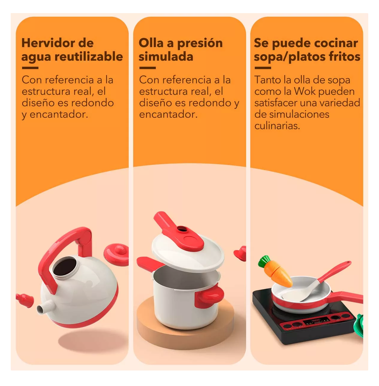 Foto 5 pulgar | Juguetes de Cocina para Niños 73 Pzs