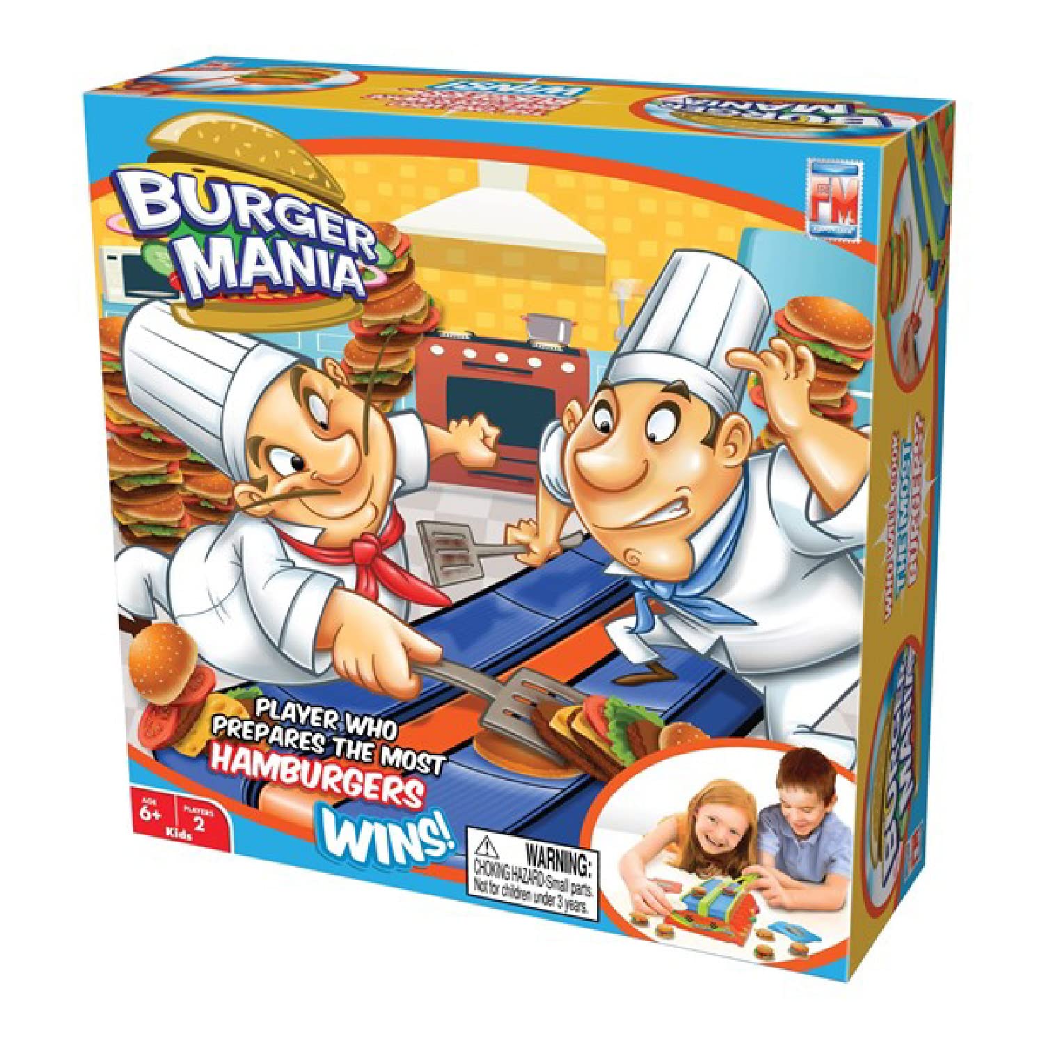 Foto 2 pulgar | Juego Fotorama Burger Mania Sizzling Build-a-burger Desde Hace Más De 6 Años - Venta Internacional.