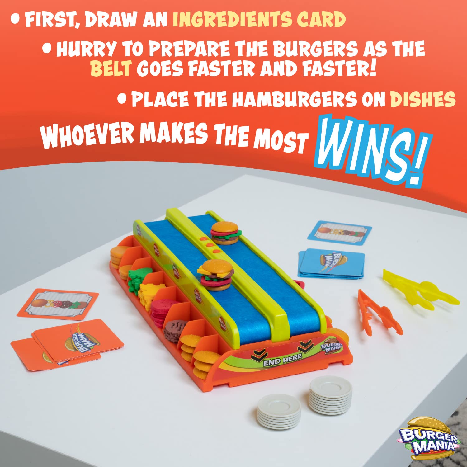 Foto 4 pulgar | Juego Fotorama Burger Mania Sizzling Build-a-burger Desde Hace Más De 6 Años - Venta Internacional.
