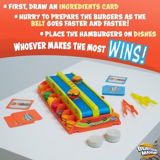Foto 3 | Juego Fotorama Burger Mania Sizzling Build-a-burger Desde Hace Más De 6 Años - Venta Internacional.