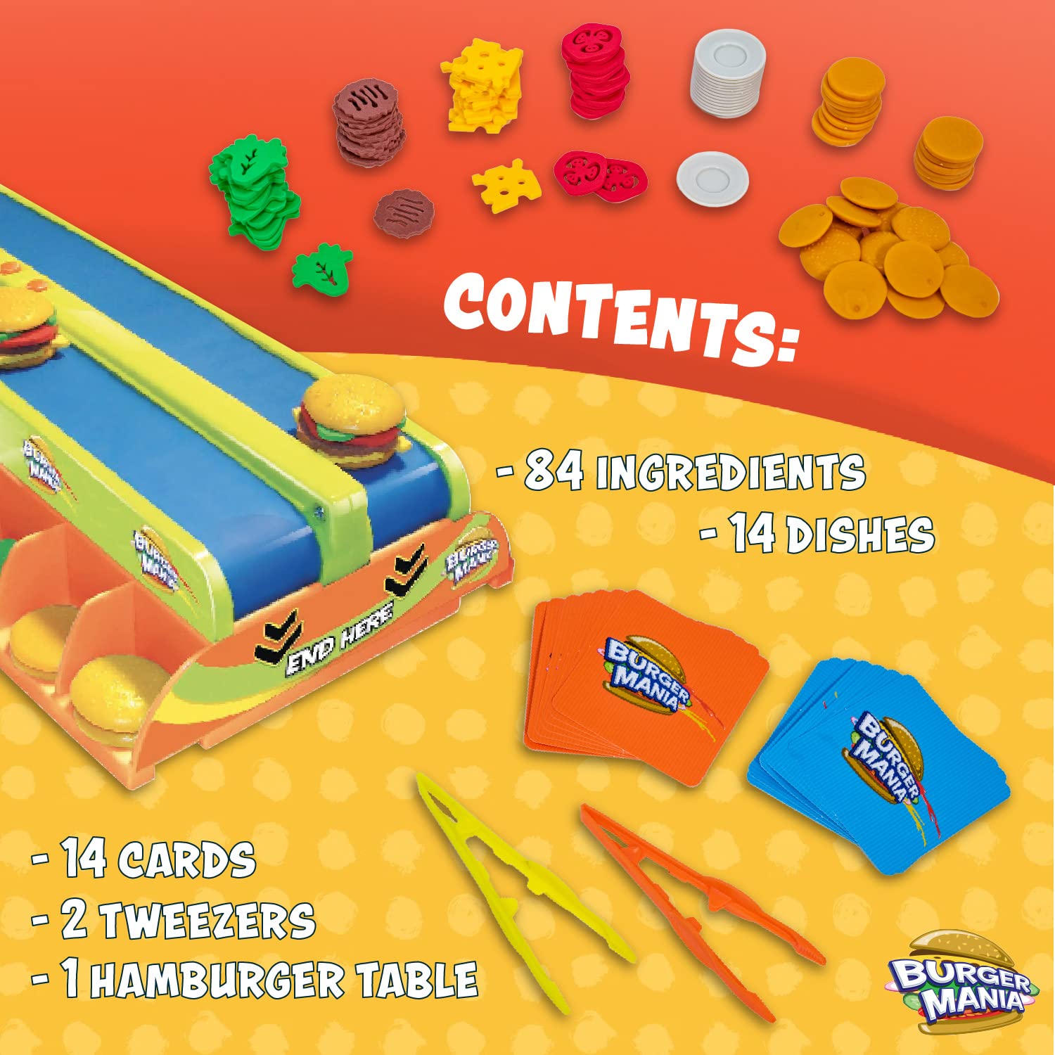Foto 5 pulgar | Juego Fotorama Burger Mania Sizzling Build-a-burger Desde Hace Más De 6 Años - Venta Internacional.