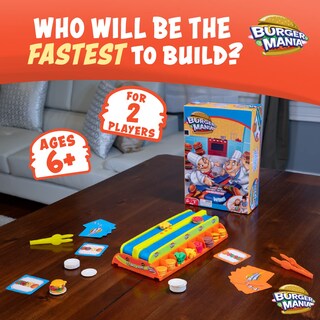 Foto 5 | Juego Fotorama Burger Mania Sizzling Build-a-burger Desde Hace Más De 6 Años - Venta Internacional.