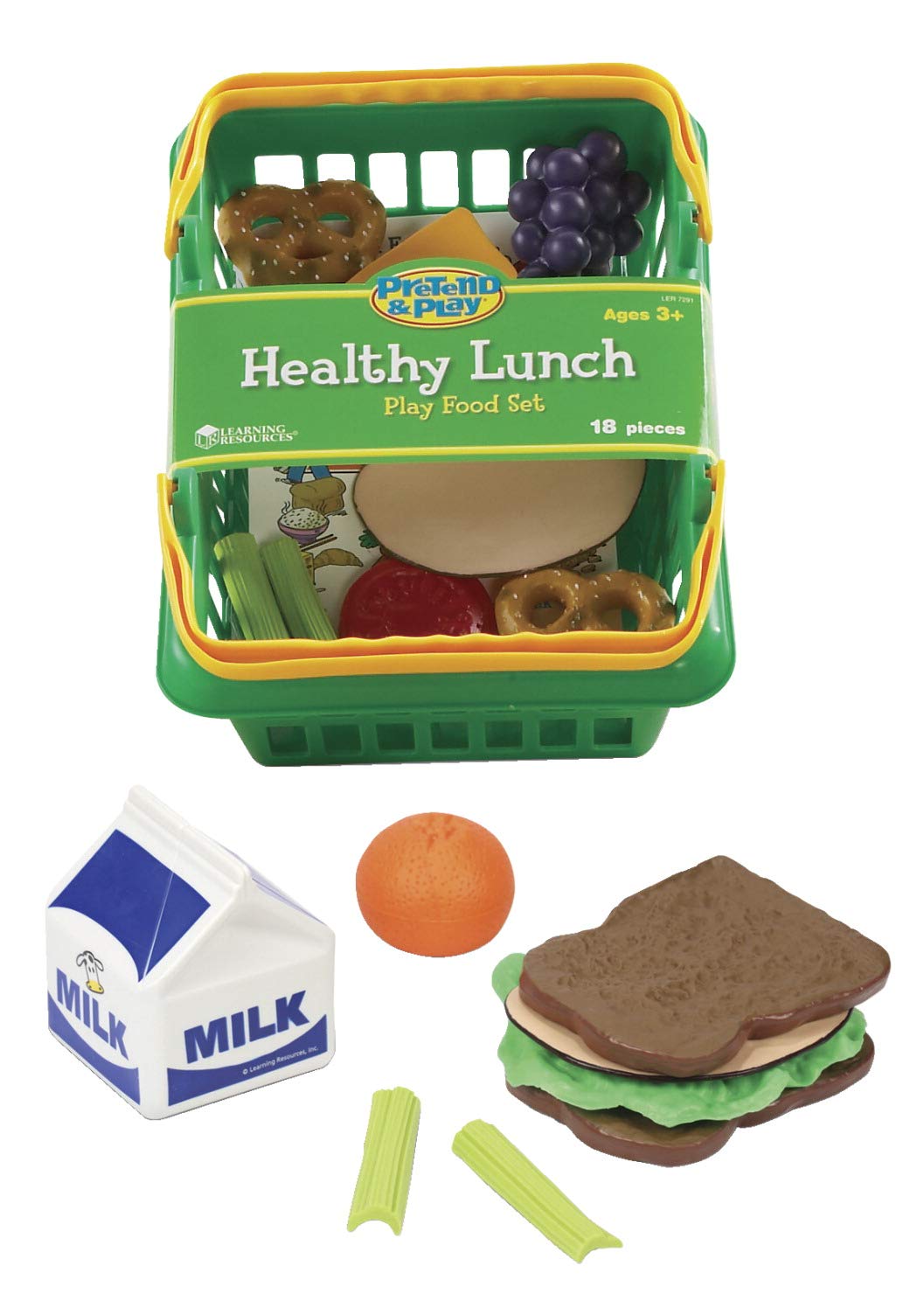 Foto 4 pulgar | Canasta De Almuerzo Saludable Pretend Play Food Learning Resources 3+ - Venta Internacional.
