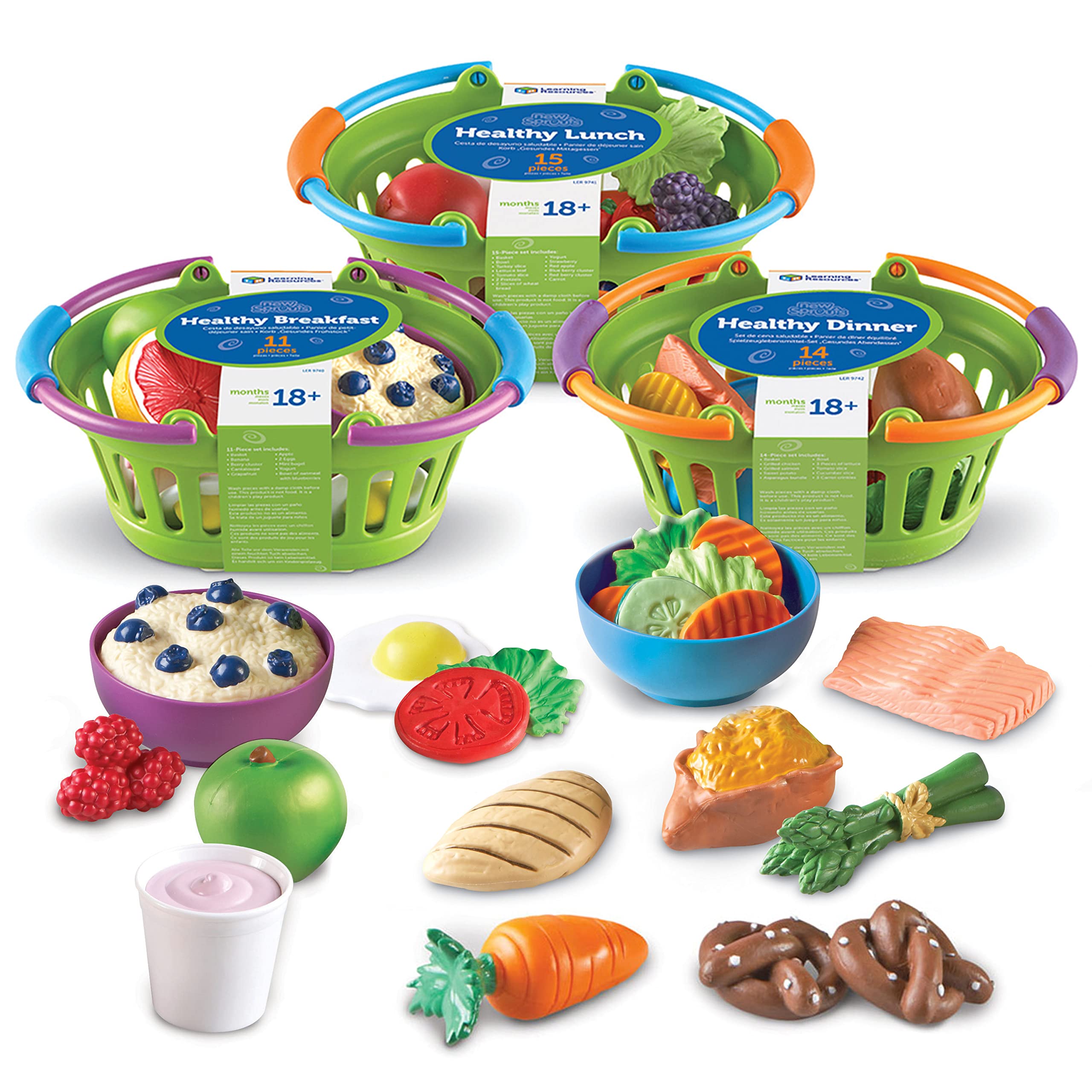 Foto 2 pulgar | Cesta De Alimentos Saludables New Sprouts De Toy Learning Resources, 37 Unidades - Venta Internacional.